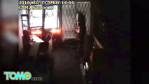 Banda de ladrones usa un auto para forzar su entrada en una tienda de armas en California