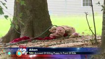 Hombre en Carolina del Sur decapita a un cachorro en frente de su novia e hijos