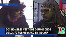 Dos sujetos vestidos como Rick James y Youngblood Priest roban banco en Indiana