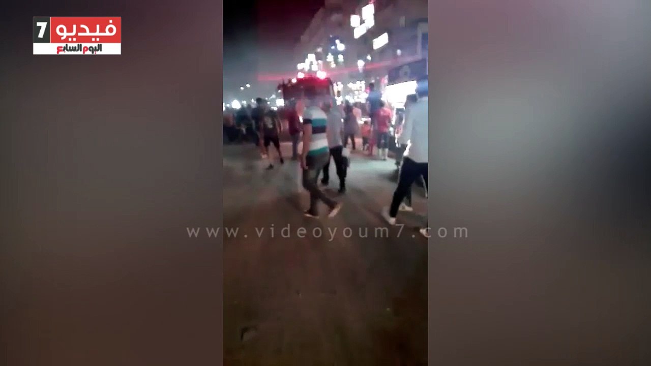 قارئ يشارك "صحافة المواطن" بفيديو لحريق بأحد المطاعم فى أكتوبر
