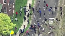 Manifestaciones, saqueos y toque de queda en Baltimore después del funeral de Freddie Gray