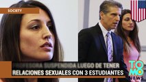 Profesora suspendida luego de tener relaciones sexuales con 3 de sus estudiantes