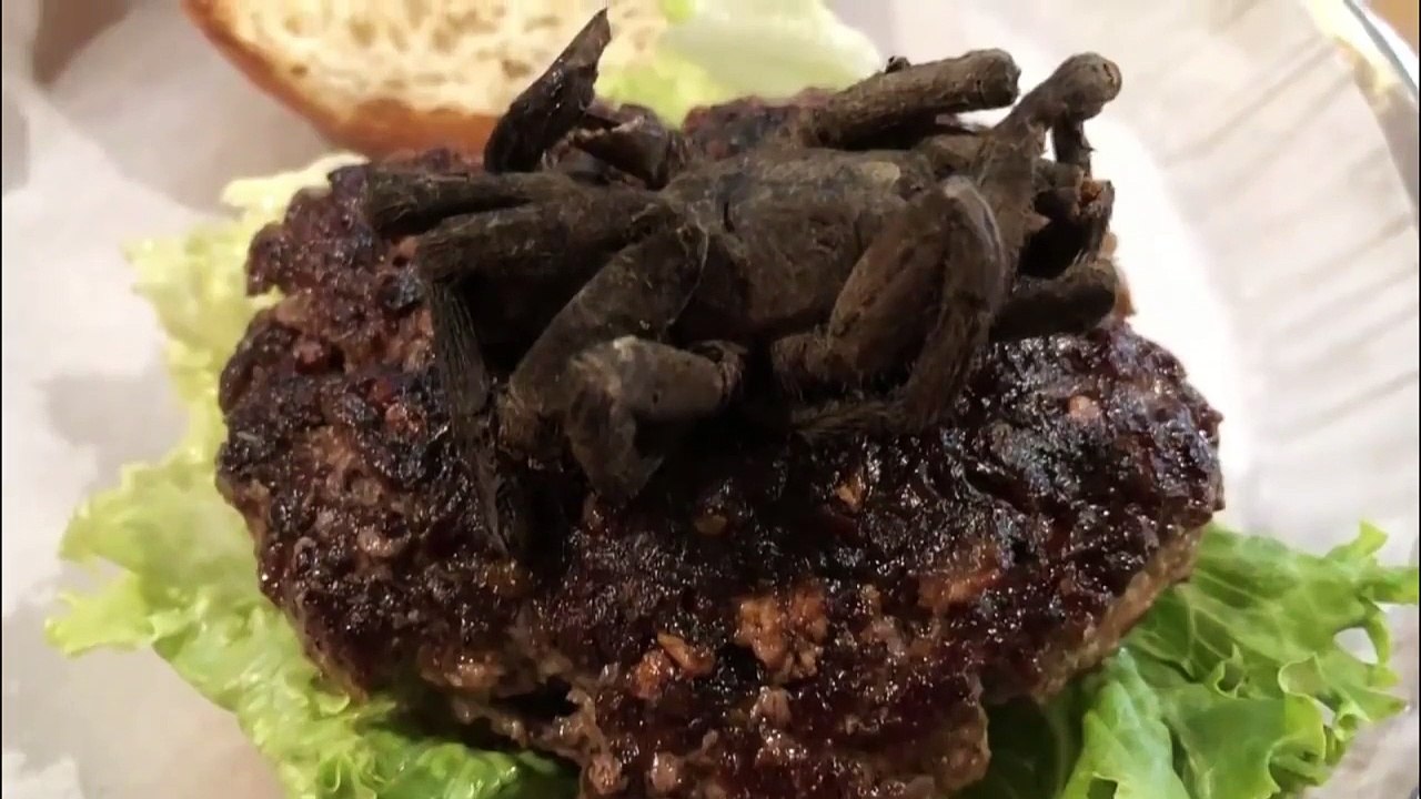 Un restaurant sert des burgers garnis d’une grosse tarentule