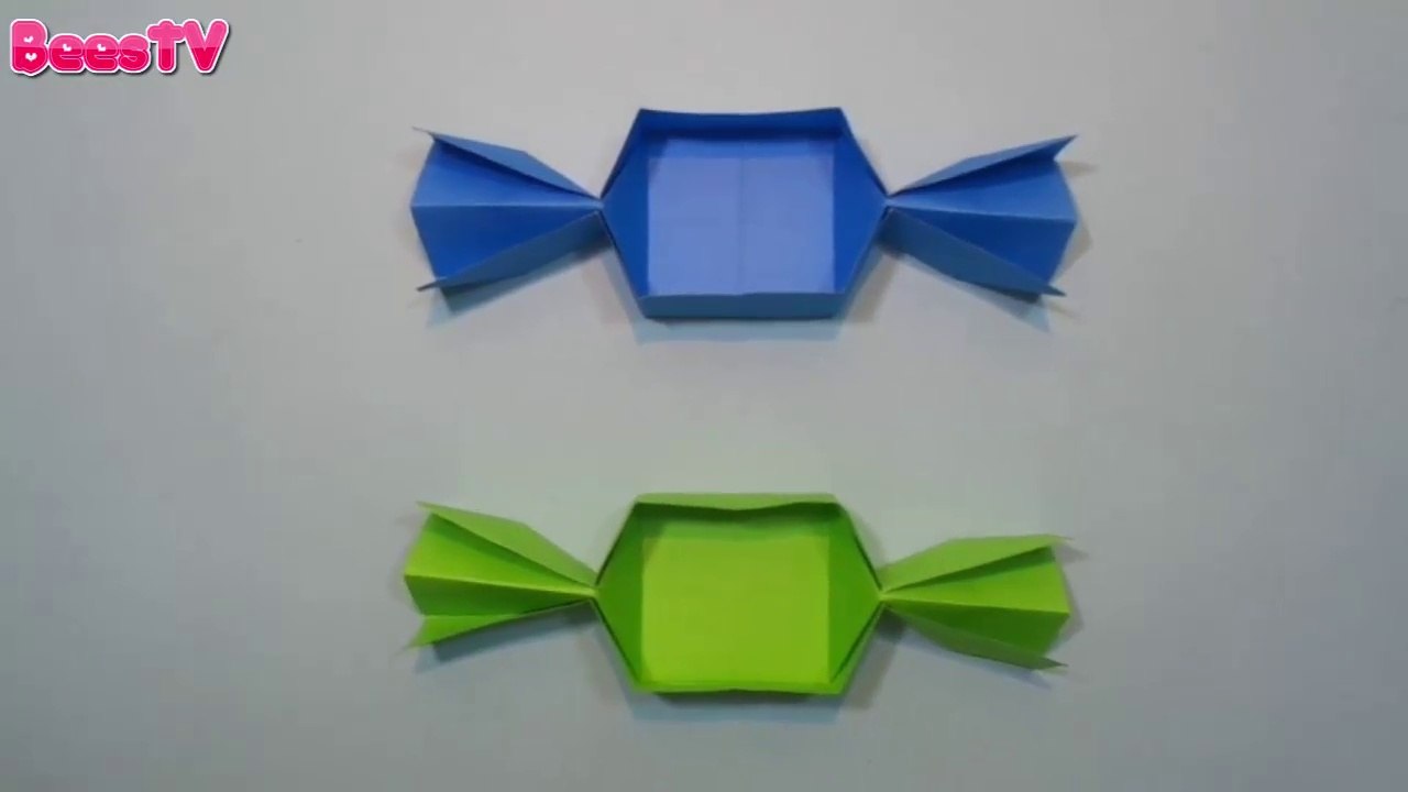 DIY Candy Box origami Easy Tutorial - How to Make a Paper Candy Gift Box