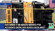 Accidente entre dos autobuses escolares en Tennessee deja dos niños y un adulto muerto