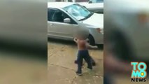 Video viral muestra a dos niños peleándose mientras varios adultos se ríen y los animan a seguir