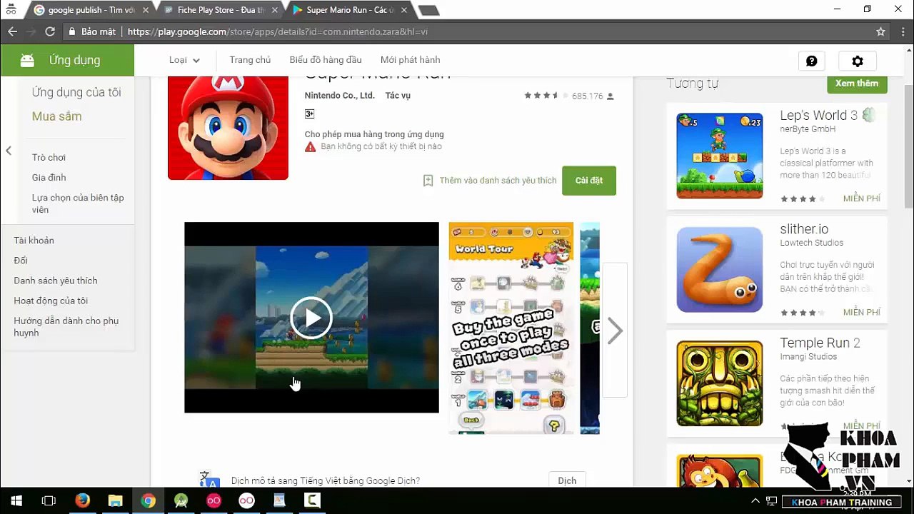 [Lập trình Android]  Chương 21 - Bài 194: Submit App - Hoàn tất thông tin ứng dụng với tài khoản developer