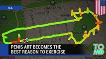 “Correr y dibujar”: Mujer usa la aplicación Nike  GPS para dibujar órganos sexuales masculinos