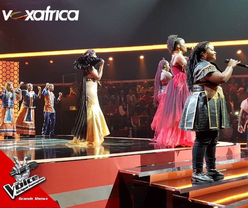 Passage en Groupe des Talents avec la Chorale Sud Africaine l Grande Finale l The Voice Afrique 2018