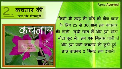 शरीर में किसी भी प्रकार की गाँठ को जड़ से ख़त्म करेंगे ये तीन नुस्खे || Apna Ayurved