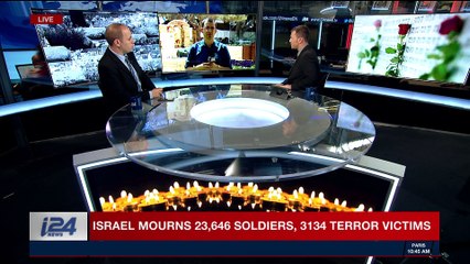 Video herunterladen: i24NEWS DESK | Israel mourns 23,646 soldiers 3134 terror victims | Wednesday, April 18th 2018