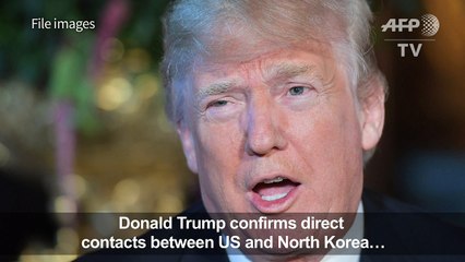 Trump reveals direct North Korea contacts, OKs peace talks