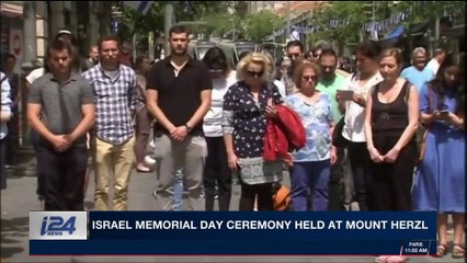 i24NEWS DESK | Israel Memorial Day ceremony held at Mount Herzl | Wednesday, April 18th 2018
