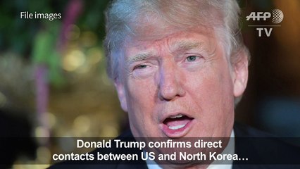 Trump reveals direct North Korea contacts, OKs peace talks