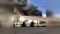 İzmir'de Unlu Mamul Üreten Fabrikada Yangın Çıktı