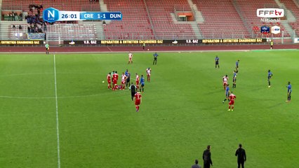 Suite à un tacle subit, ROCCHI reste au sol