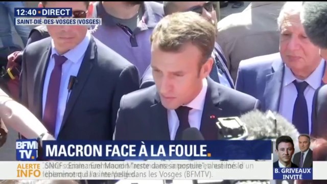 Ce sont des gens qui décident d’être contre tout , réagit Emmanuel Macron après avoir été interpellé à Saint-Dié