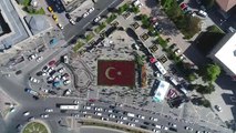 Türk Bayrağı Temalı Lale Peyzajıyla Dünya Rekoru