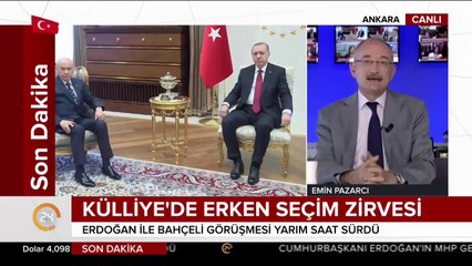 Görüşme yarım saat sürdü