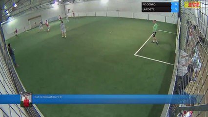 But de Sébastien (5-3) - FC CONFO Vs LA POSTE - 17/04/18 20:00 - LIGUE 3 - Poitiers Game Parc