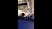 Ce passager filme l'interieur de l'avion de la Southwest après l'explosion de son moteur