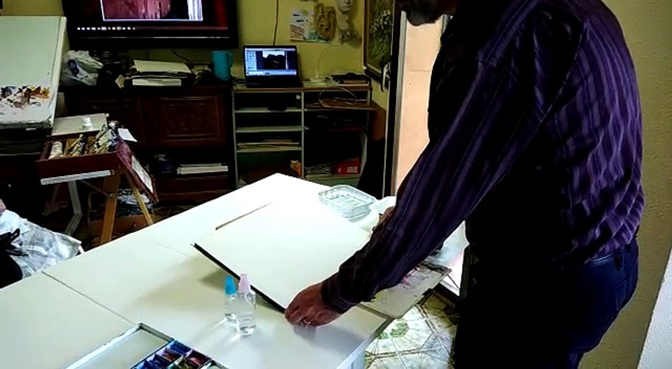 Teulades de Berga (Aquarel·la 1)