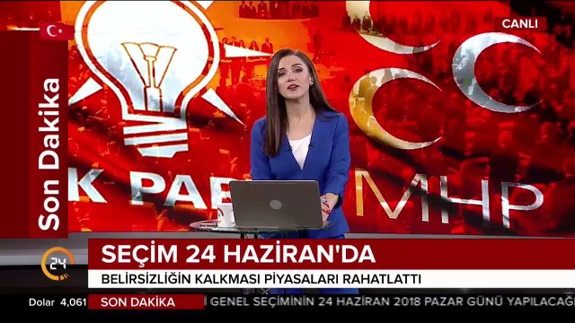 Erken seçim tarihi 24 Haziran