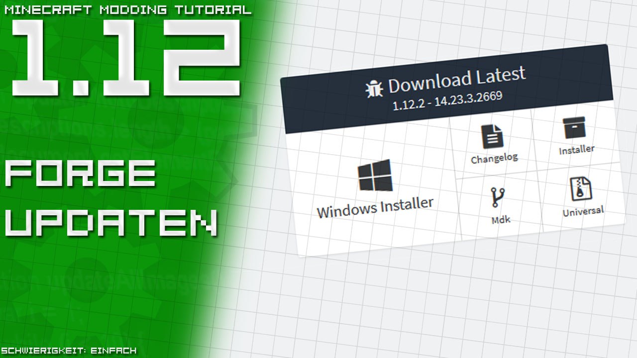 Forge updaten | Minecraft Modding Tutorial [1.12 | DE/GER]