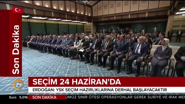 Erken seçim tarihi 24 Haziran