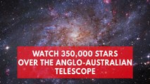 Watch 350,000 stars over the Anglo-Australian telescope