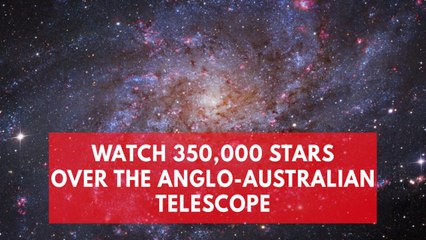 Watch 350,000 stars over the Anglo-Australian telescope
