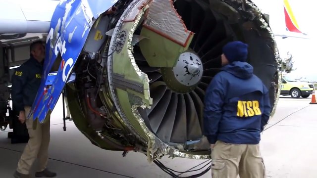 Southwest Airlines Flight 1380 NTSB Engine Video