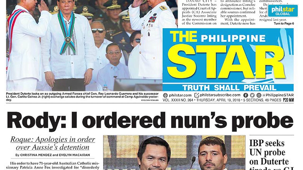 Postscript April 19, 2018