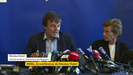 #NDDL : "Comme tout à chacun, nous avons un sentiment de tristesse et de gâchis que j'espère provisoire d'une situation qui ne devrait pas prendre cette tournure", explique Nicolas Hulot