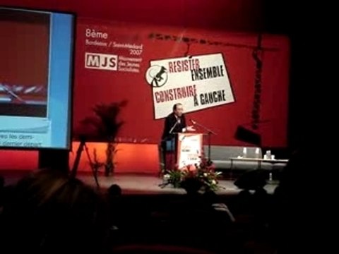 Hollande au congrès MJS