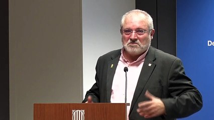 Lluís Puig intervé a la delegació del govern a Brussel·les