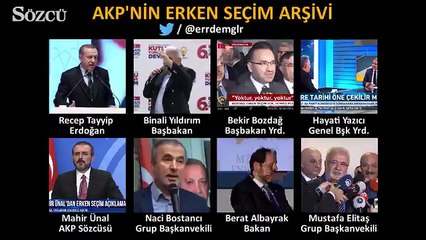 AKP'nin erken seçim arşivi