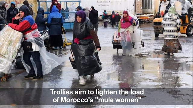 Trolley spells relief for Moroccan 'mule women'