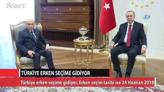 Türkiye erken seçime gidiyor