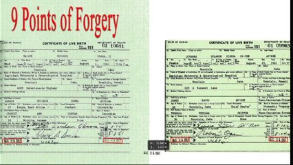 9 Points of Forgery Barack Obama Birth Certificate Fraud PROOF