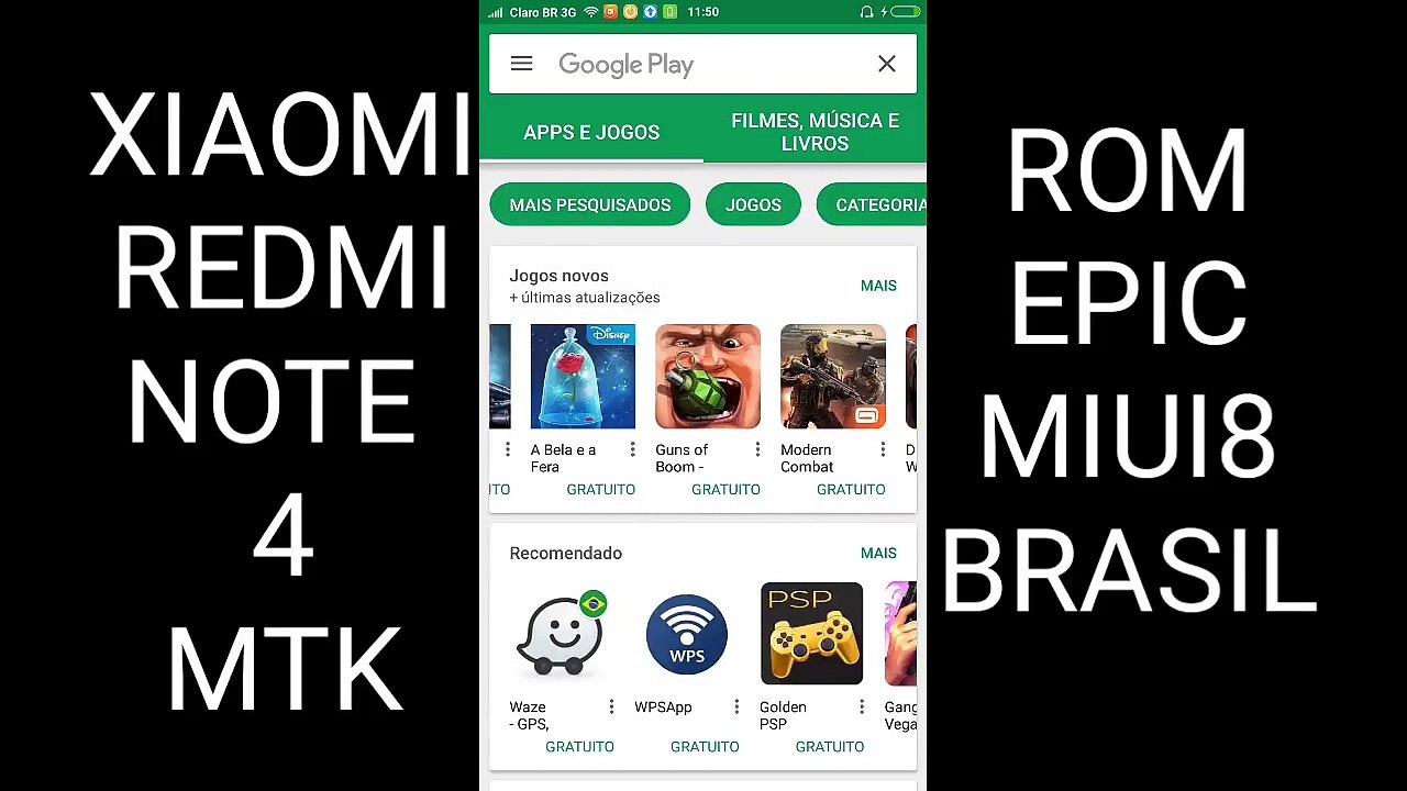 ANÁLISE DA ROM EPIC: XIAOMI REDMI NOTE 4 MTK - PORTUGUÊS-BR