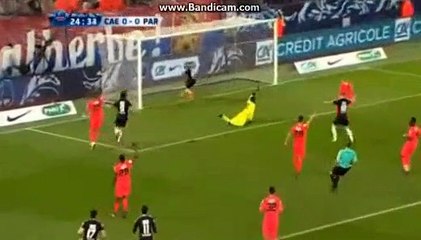 Résumé et buts Caen - PSG All Goals & highlights HD -  1-3