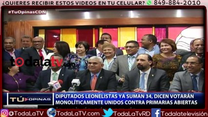 Diputados leonelistas ya suman 34, dicen votarán monolíticamente unidos contra primarias abiertas-CDN-VIDEO