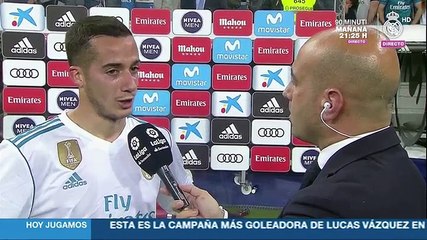 Lucas Vázquez: "¿El partido de Múnich? Dudas ninguna"