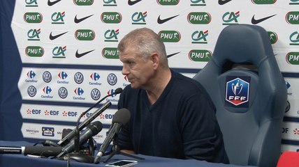 Conférence de presse Patrice Garande après Caen / Paris