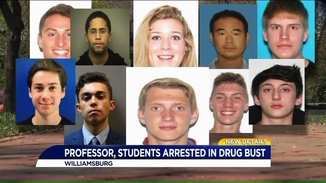 College of William and Mary Students, Professor Arrested in Drug Bust