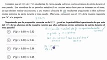 La probabilidad de una distribución muestral de proporciones muestrales | Khan Academy en Español