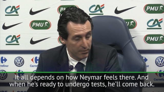 Emery unsure over Neymar return date