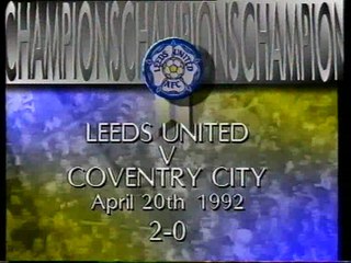 Leeds United - Coventry City 20-04-1992 Division One