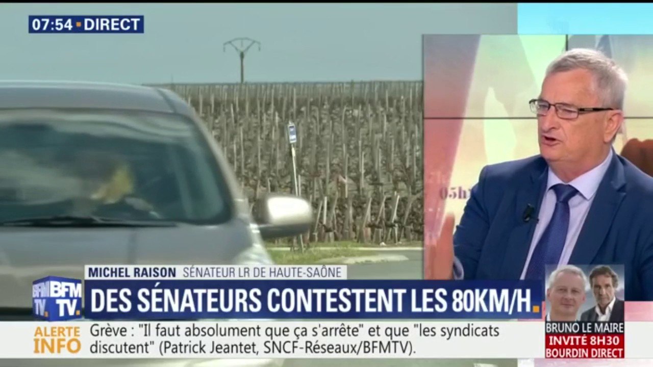 "On n'a pas attendu le gouvernement pour mettre des zones à 70 km/h", le sénateur LR Michel Raison monte au créneau contre les routes à 80 km/h